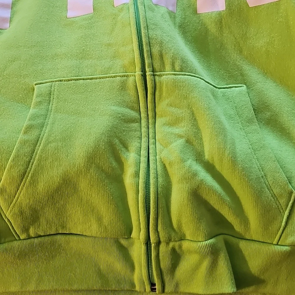 PINK VS Green Hoodie Size M - Picture 6 of 6